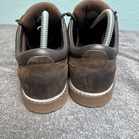 LL Bean Stonington Oxford Loafers Mens 7.5 Wide Brown Leather Plain Toe Shoes