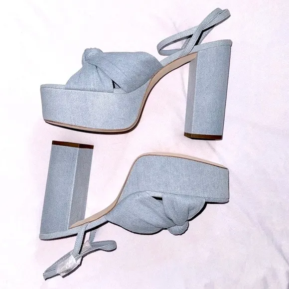 Loeffler Randall Knot Sandals | Roz Denim 💝 New in box! 💖