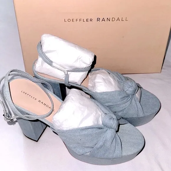 Loeffler Randall Knot Sandals | Roz Denim 💝 New in box! 💖