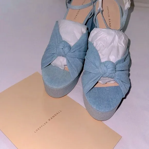 Loeffler Randall Knot Sandals | Roz Denim 💝 New in box! 💖
