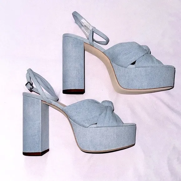 Loeffler Randall Knot Sandals | Roz Denim 💝 New in box! 💖