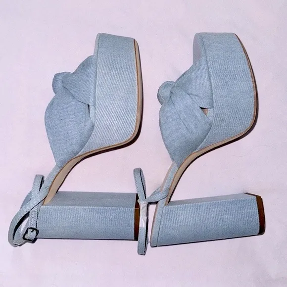 Loeffler Randall Knot Sandals | Roz Denim 💝 New in box! 💖