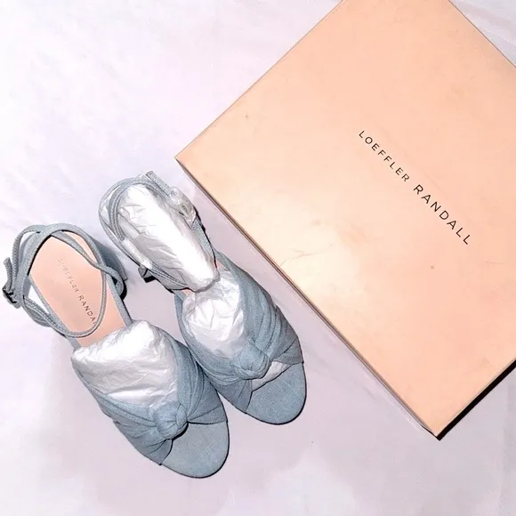 Loeffler Randall Knot Sandals | Roz Denim 💝 New in box! 💖