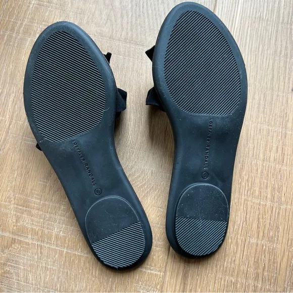 Loeffler Randall NEW NWOT Black Birdie Ruffle Slide Sandals