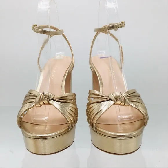Loeffler Randall Rivka Champagne Heel Sandals Women’s Size 6 B