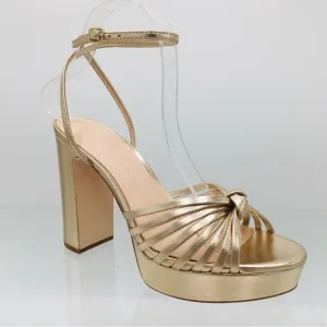 Loeffler Randall Rivka Champagne Heel Sandals Women’s Size 7 B