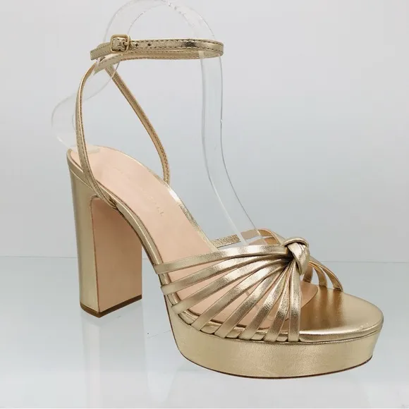 Loeffler Randall Rivka Champagne Heel Sandals Women’s Size 7 B