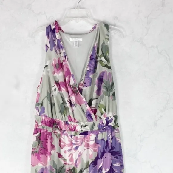 [London Times] Classic Floral Maxi Dress