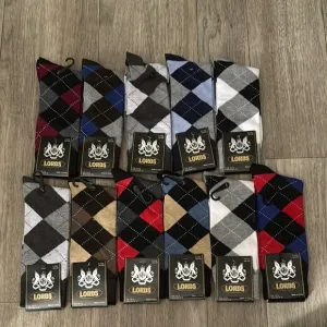 Lords Classic Argyle Dress Socks 11 pairs brand new