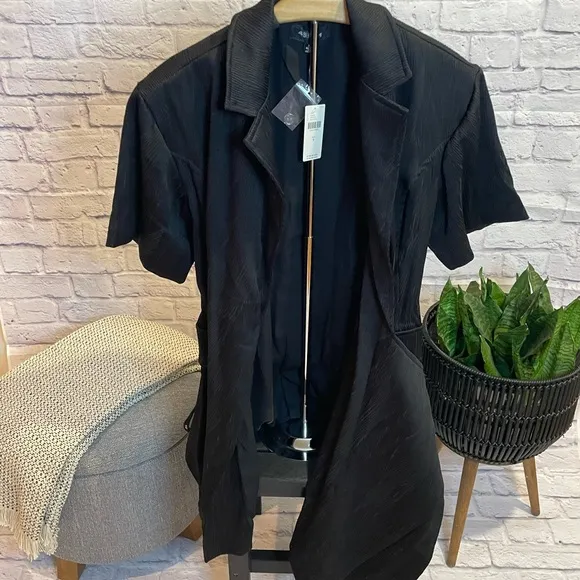 Lorenzo Short Sleeve Belted Blazer Dress