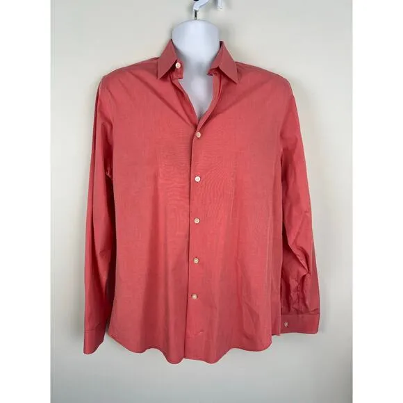 Lot of 6 Men’s Express 1MX Fitted and Modern Fit Dress Shirts Medium