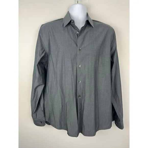 Lot of 6 Men’s Express 1MX Fitted and Modern Fit Dress Shirts Medium