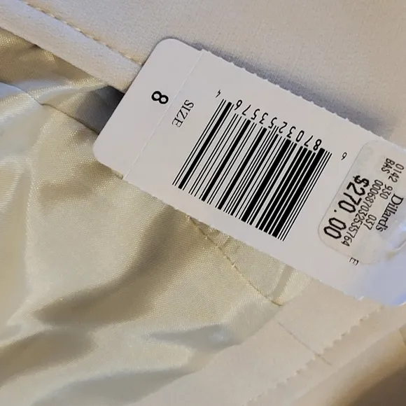 Louben off white size 10 dress suit NWT