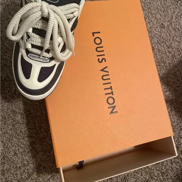 Louis Vuitton Blue and White Chunky Sneakers