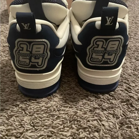 Louis Vuitton Blue and White Chunky Sneakers