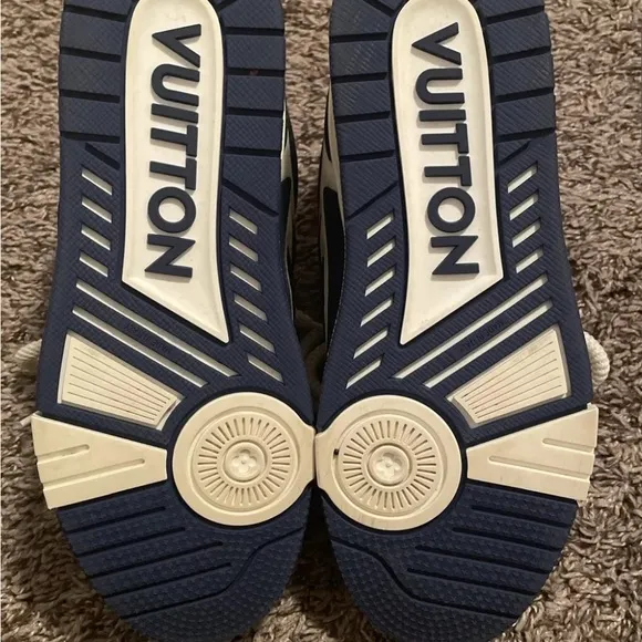 Louis Vuitton Blue and White Chunky Sneakers