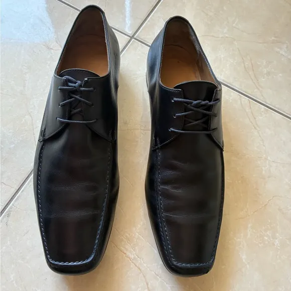 Louis Vuitton Classic Black Leather Men's Shoes