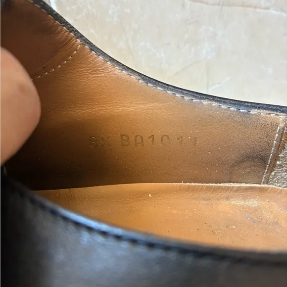 Louis Vuitton Classic Black Leather Men's Shoes