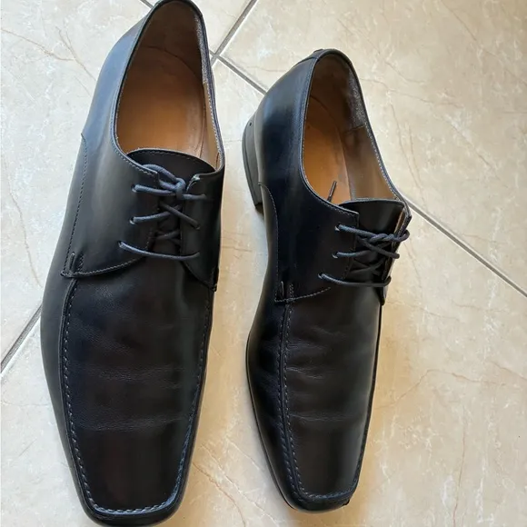 Louis Vuitton Classic Black Leather Men's Shoes