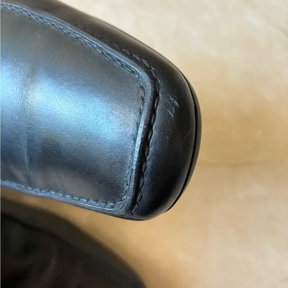 Louis Vuitton Classic Black Leather Men's Shoes