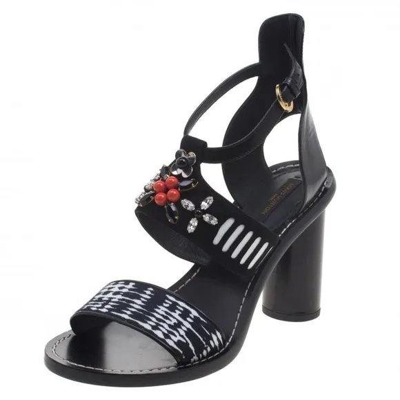 LOUIS VUITTON SANDAL 38.5  Black