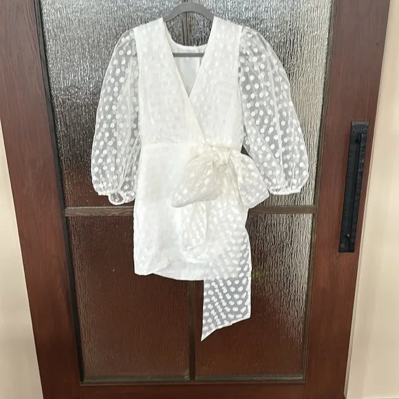 Lovers And Friends White Polka Dot Dress NEW
