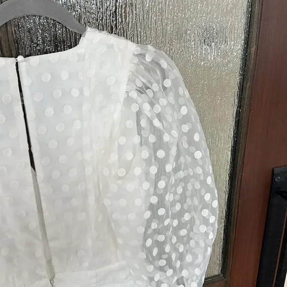 Lovers And Friends White Polka Dot Dress NEW