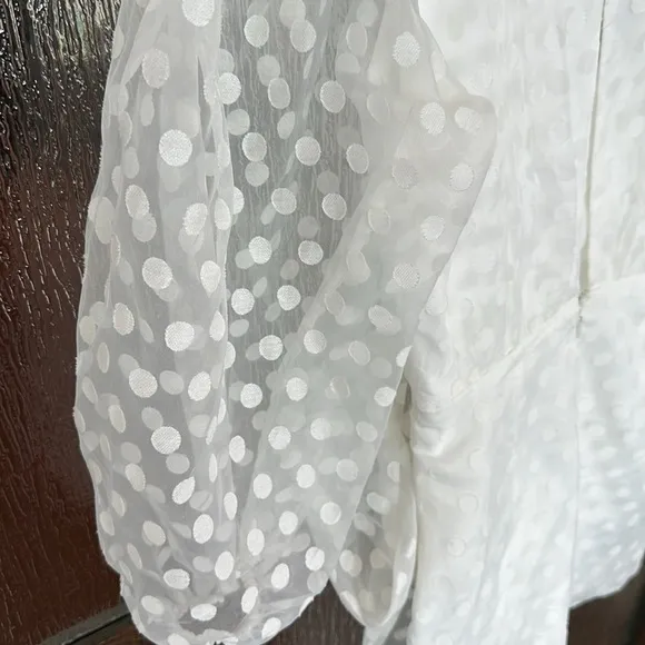 Lovers And Friends White Polka Dot Dress NEW