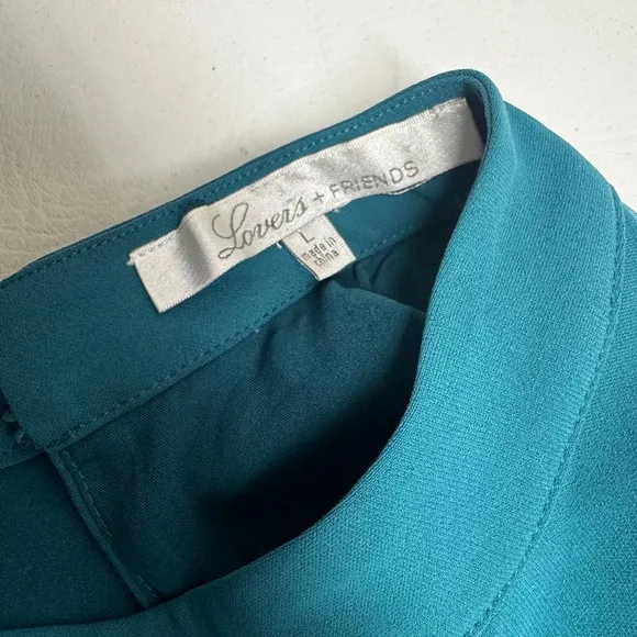 Lovers   Friends Teal Halter Dress size L