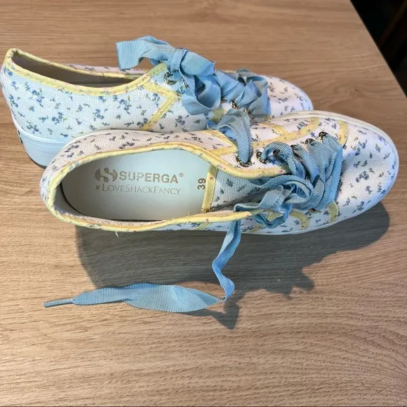 LoveShackFancy Superga platform shoes