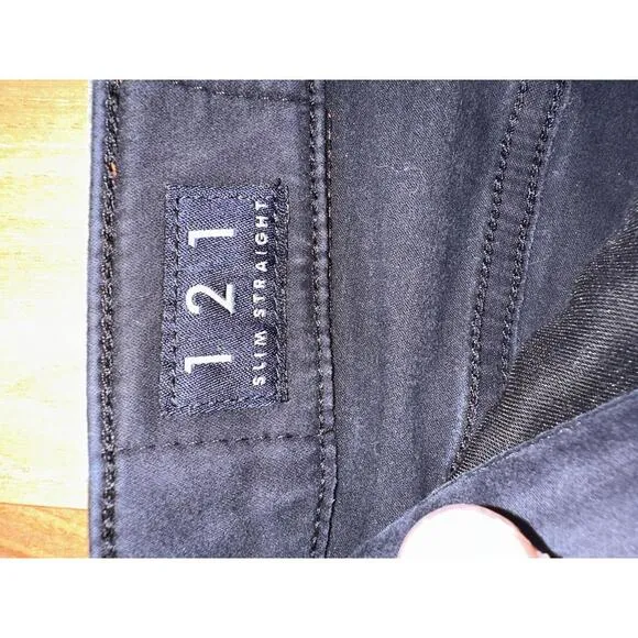 Lucky Brand 121 Slim Straight Jeans Black W32 L30 – Classic