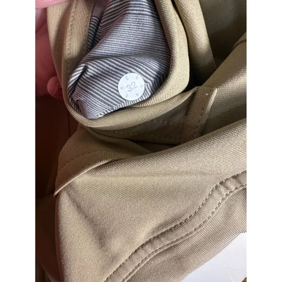 Lululemon ABC Pants Relaxed Fit Stretch Commuter Khaki Tan Men's Size