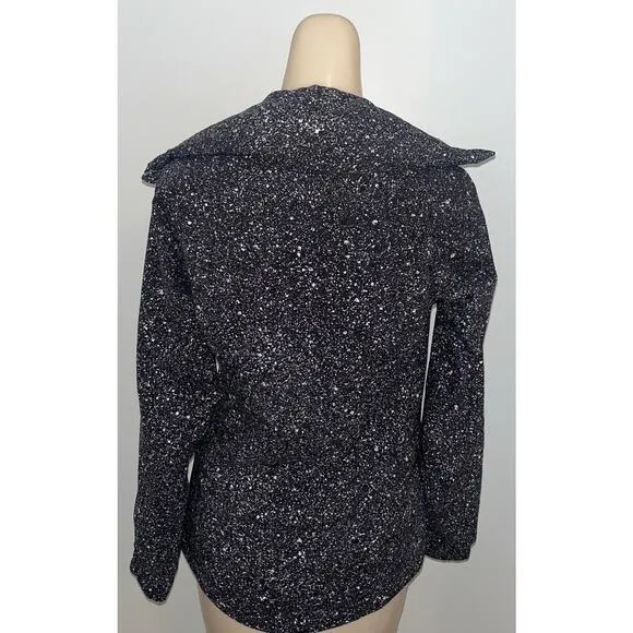 Lululemon Here To Move Jacket, Luminesce Splatter, White &amp; Black, Size 2, EUC