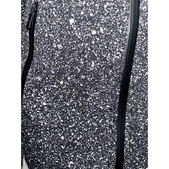 Lululemon Here To Move Jacket, Luminesce Splatter, White &amp; Black, Size 2, EUC
