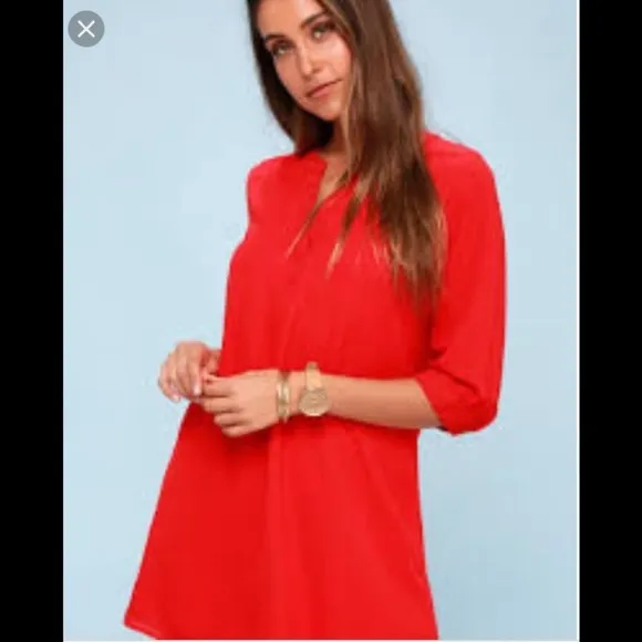 [Lulu's] Classic Mauve Shift Dress