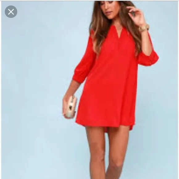 [Lulu's] Classic Mauve Shift Dress