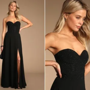 LULUS Prom Wedding Formal Bustier Modern Chic Sexy Classic Mermaid Maxi Dress