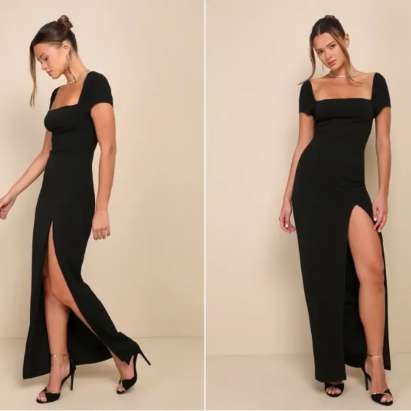 LULU's Prom Wedding Special Event Modern Chic Sexy Mermaid Maxi Dress