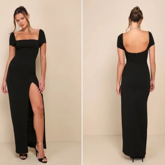 LULU's Prom Wedding Special Event Modern Chic Sexy Mermaid Maxi Dress