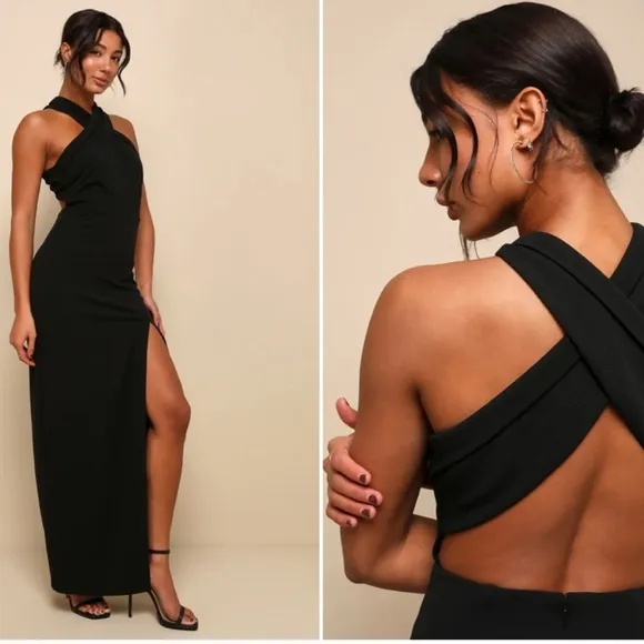 LULU's Sexy Prom Wedding Special Event Classic Minimalistic Chic Modern Dress
