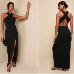 LULU's Sexy Prom Wedding Special Event Classic Minimalistic Chic Modern Dress