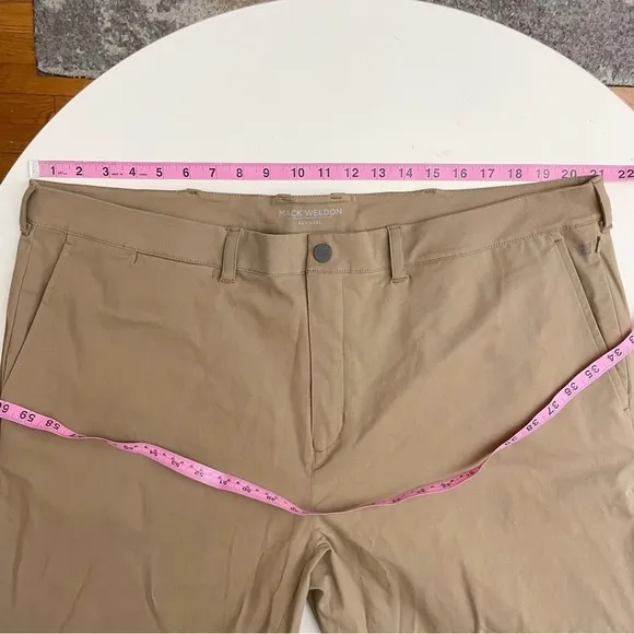 Mack Weldon Men’s Maverick Tech Chino Pant Sandstorm Brown 42x34 NWOT