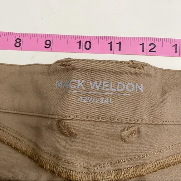 Mack Weldon Men’s Maverick Tech Chino Pant Sandstorm Brown 42x34 NWOT