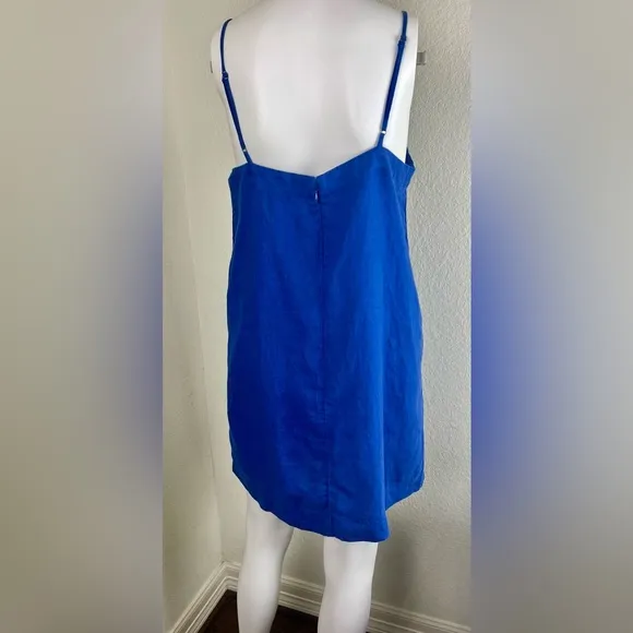 Madewell Linen Spaghetti Strap Mini Dress