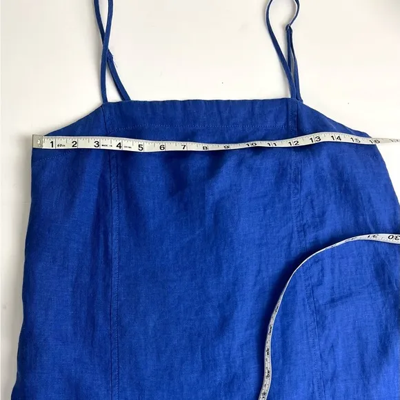 Madewell Linen Spaghetti Strap Mini Dress