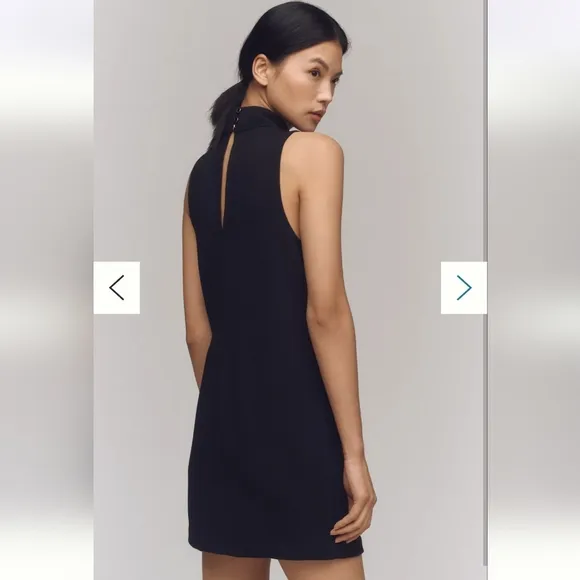 MAEVE Sleeveless MOCK NECK SHIFT MINI Dress