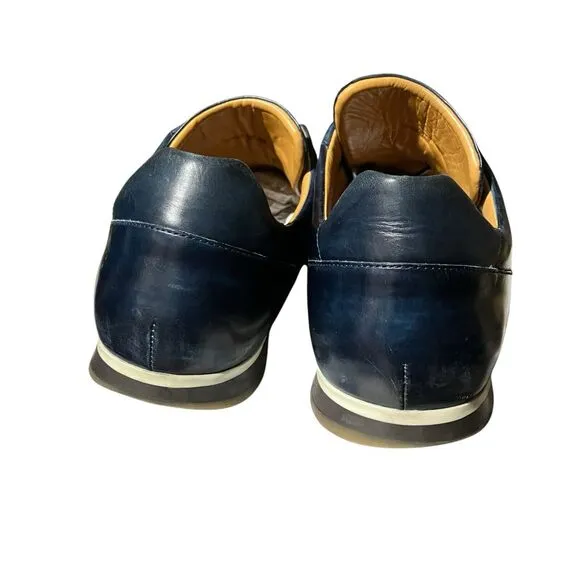Magnanni Merino Sneakers Mens 8.5 Blue Leather Perforated Oxford Shoes 21565