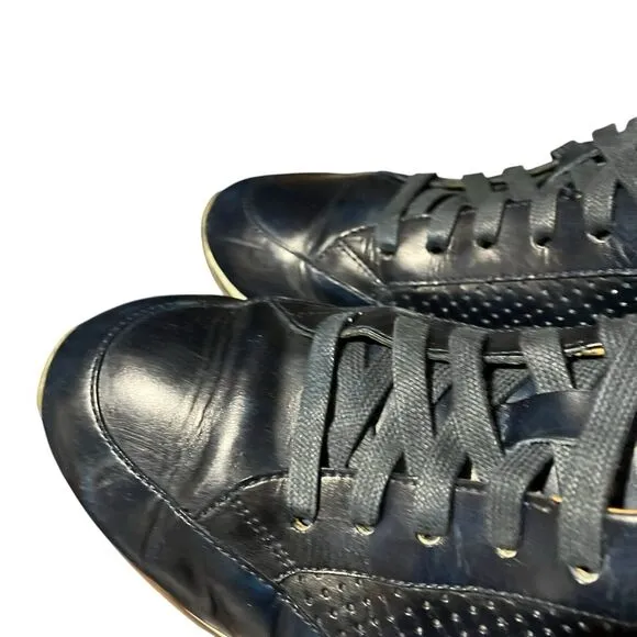 Magnanni Merino Sneakers Mens 8.5 Blue Leather Perforated Oxford Shoes 21565