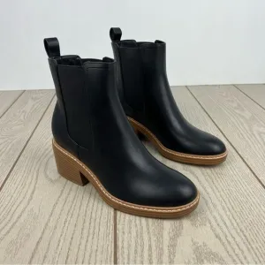Marc Fisher Women's Modesty Block Heel Dress Booties 6.5M Black $149