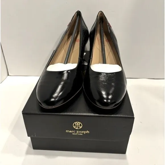MARC JOSEPH NEW YORK Women's Prospect Round Toe Pump wedges slip on shoes so 10